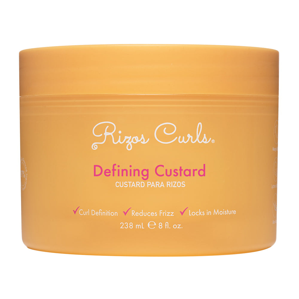 Rizos Curls Defining Custard Long Hold Shine and Frizz Control Sulfate and Paraben Free 8Oz (238ml)